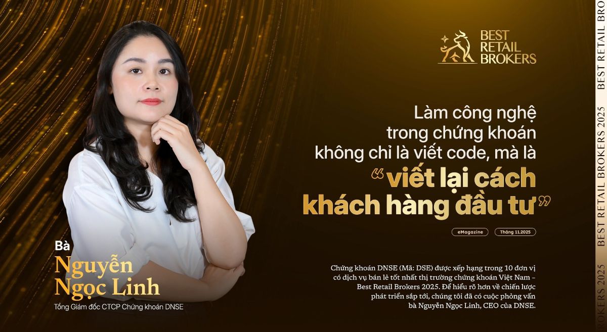 Bà Nguyễn Ngọc Linh - Tổng giám đốc CTCP Chứng khoán DNSE