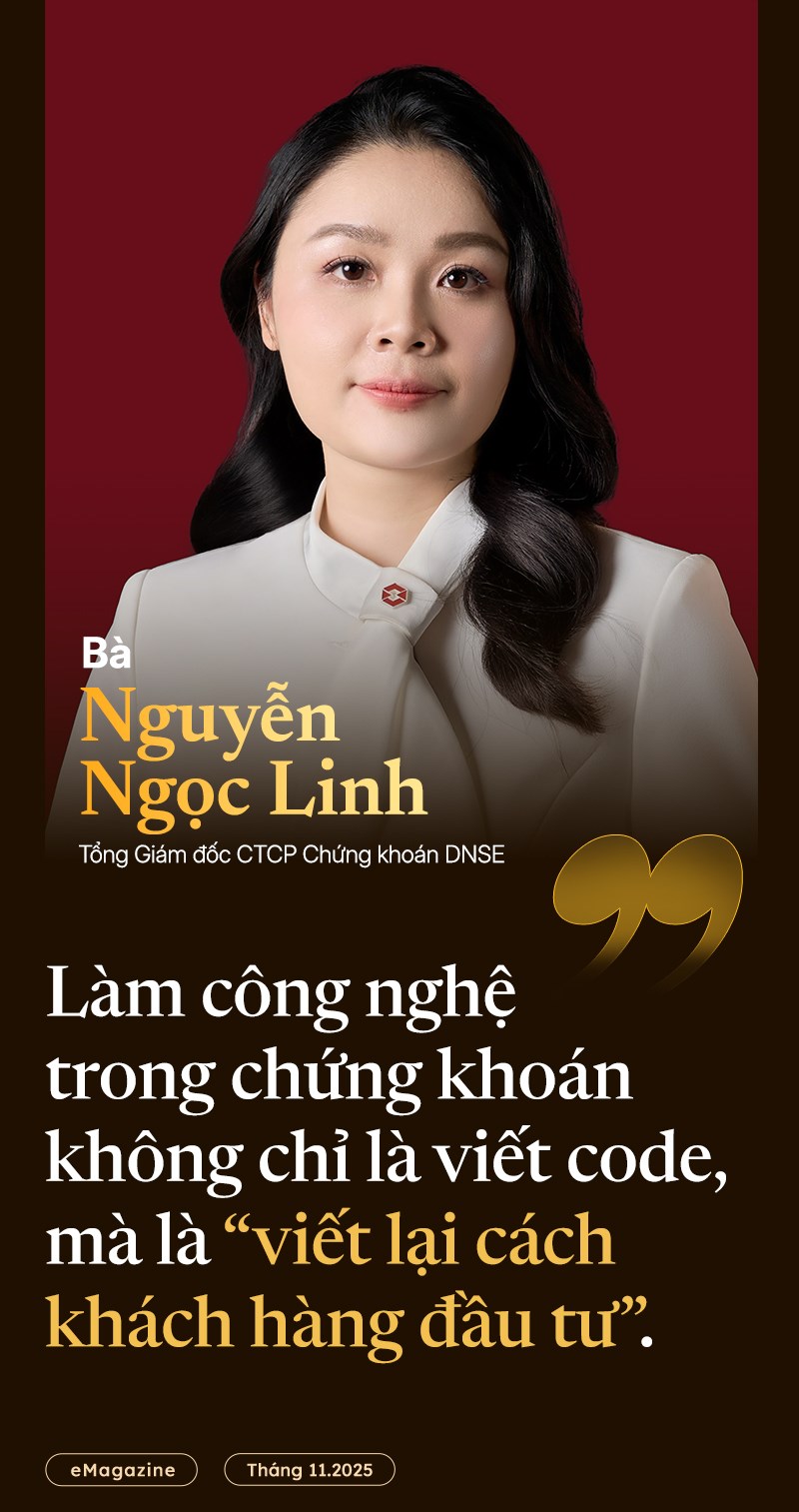Bà Nguyễn Ngọc Linh - Tổng giám đốc CTCP Chứng khoán DNSE
