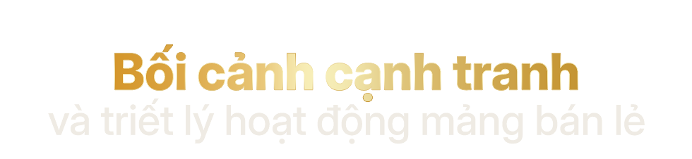 Bối cảnh cạnh tranh và triết lý hoạt động mảng bán lẻ