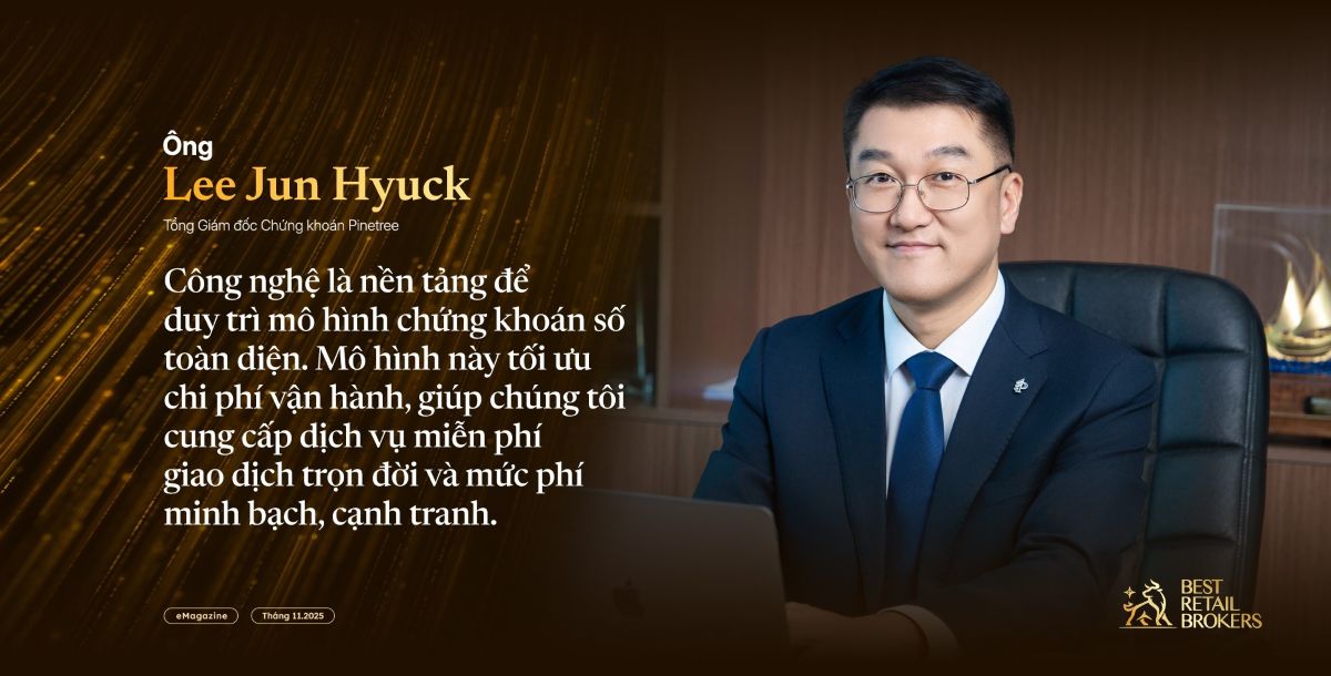 Ông Lee Jun Hyuck - Tổng Giám đốc Chứng khoán Pinetree