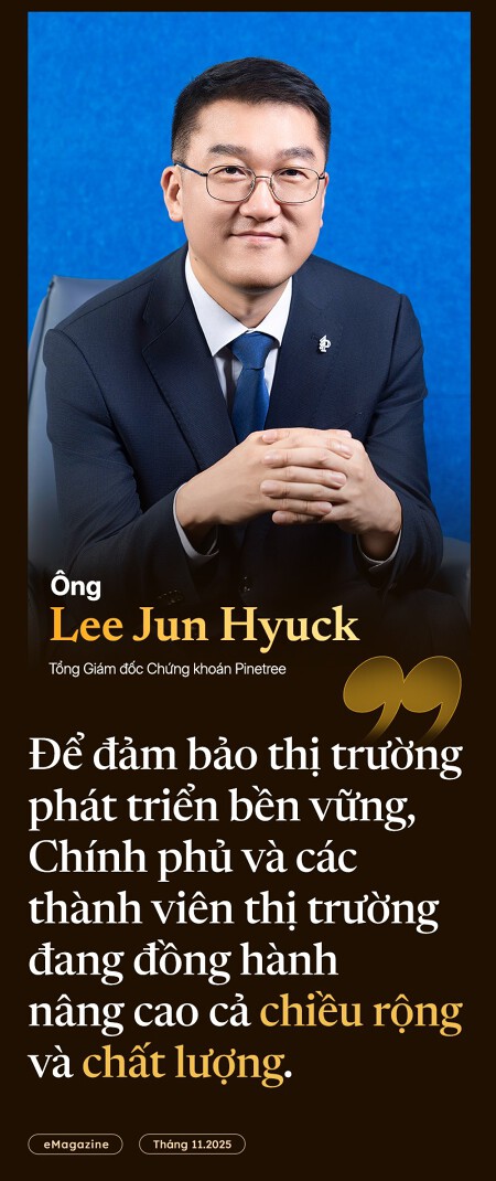 Ông Lee Jun Hyuck - Tổng Giám đốc Chứng khoán Pinetree